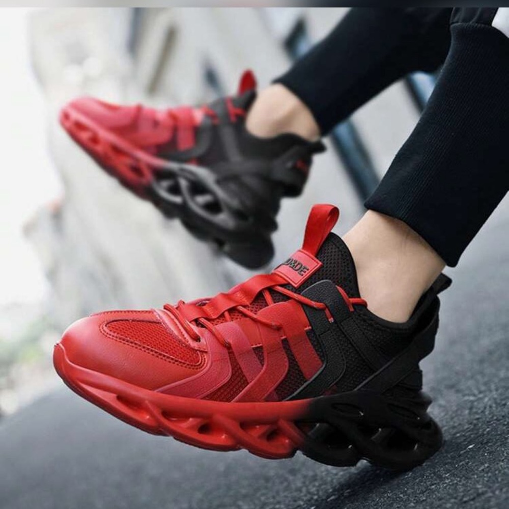 Men's Stylish Gradient Color Knife-Edge Running Shoes